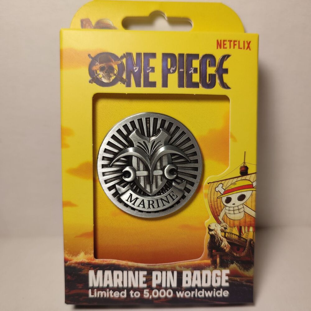 Netflix One Piece Marine Enamel Pin Badge Limited Edition Official Collectible